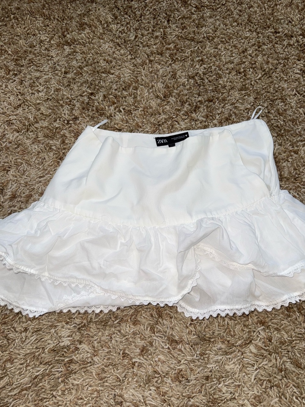 Zara White Skirt
